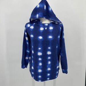 Mesh + Lace Fleece Tie Dyed Hoodie Medium